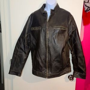 GUESS men's leather jacket